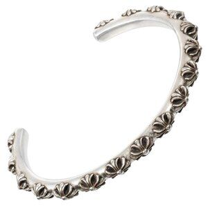 CHROME HEARTS Cross band Bracelet Silver925 32.2g unisex